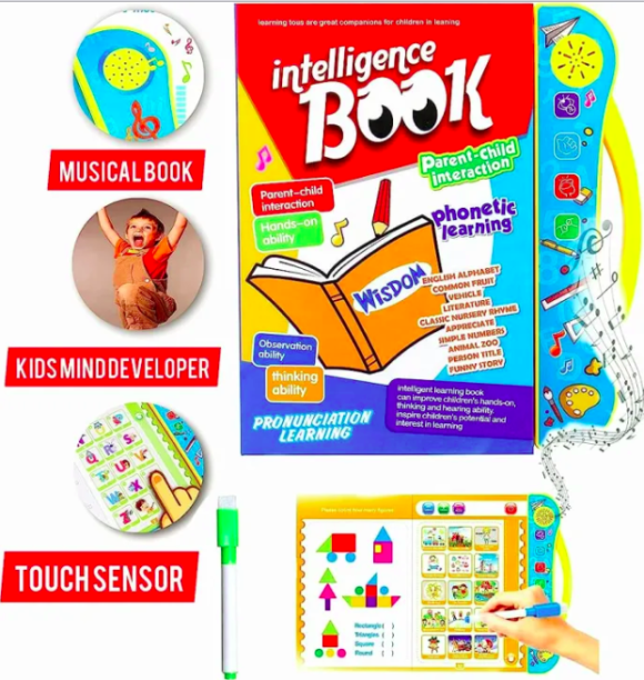 E Book For Kids Education. Sound Book for Children, English Letters & Words Learning Book, Fun Educational Toys - Image 4